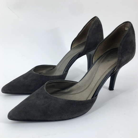 TAHARI Suede Leather Coco D'orsay Pump Size 7.5 - Picture 1 of 7